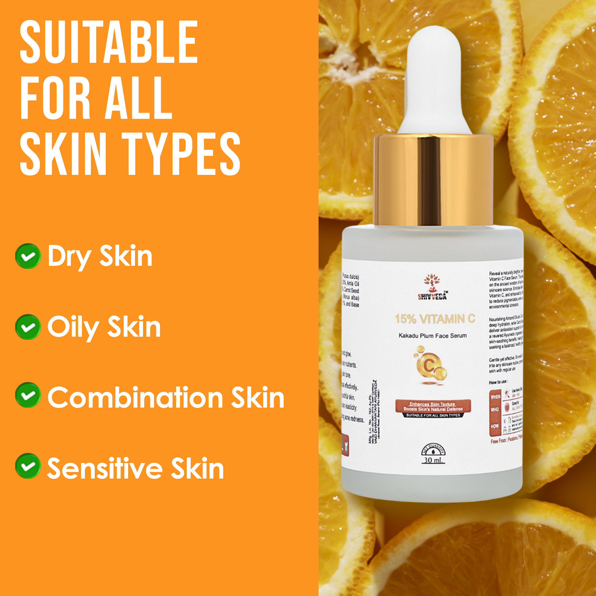 15% Vitamin C Face Serum with Kakadu 