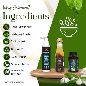 Shivveda Hair Care Kit for Hair Fall Control | Strengthens Hair & Enhances Shine