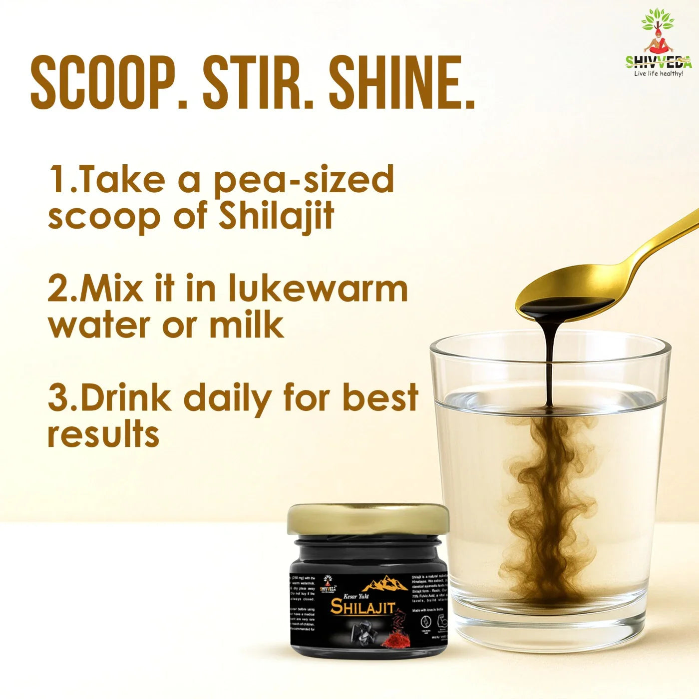 Kesar Yukt Shilajit – Pure Himalayan Energy & Vitality Boost with Saffron