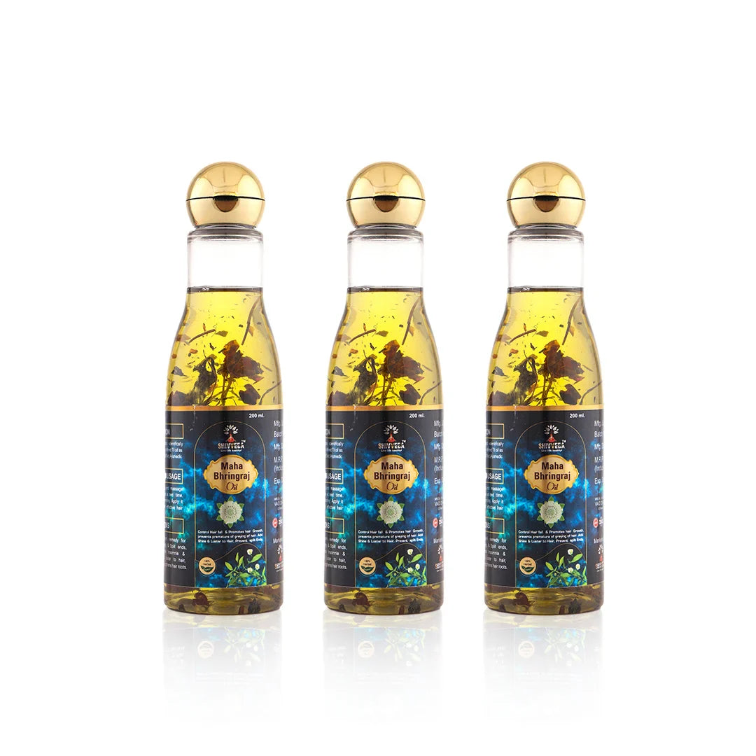 Maha Bhringraj Hair Oil - Ayurvedic Solution for Hair Fall, Hair Growth, and Scalp Nourishment