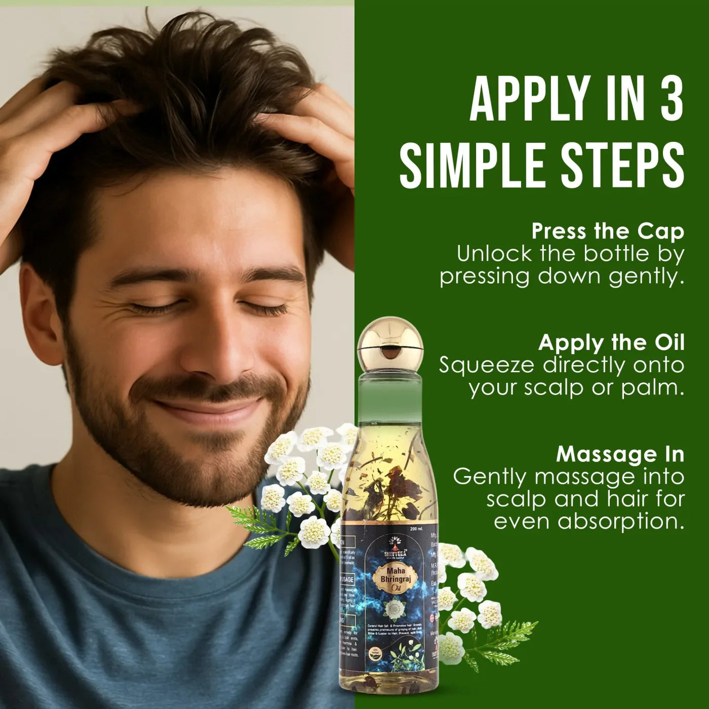 Maha Bhringraj Hair Oil - Ayurvedic Solution for Hair Fall, Hair Growth, and Scalp Nourishment