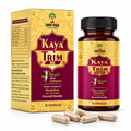 Shivveda Kaya Trim Ras 30-capsule bottle and gold carton with loose capsules on a white background