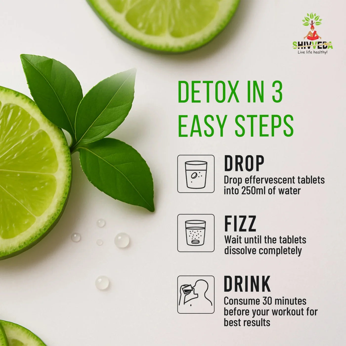 Shivveda Liver Detox Effervescent Tablets – Your Natural Path to a Healthier Liver