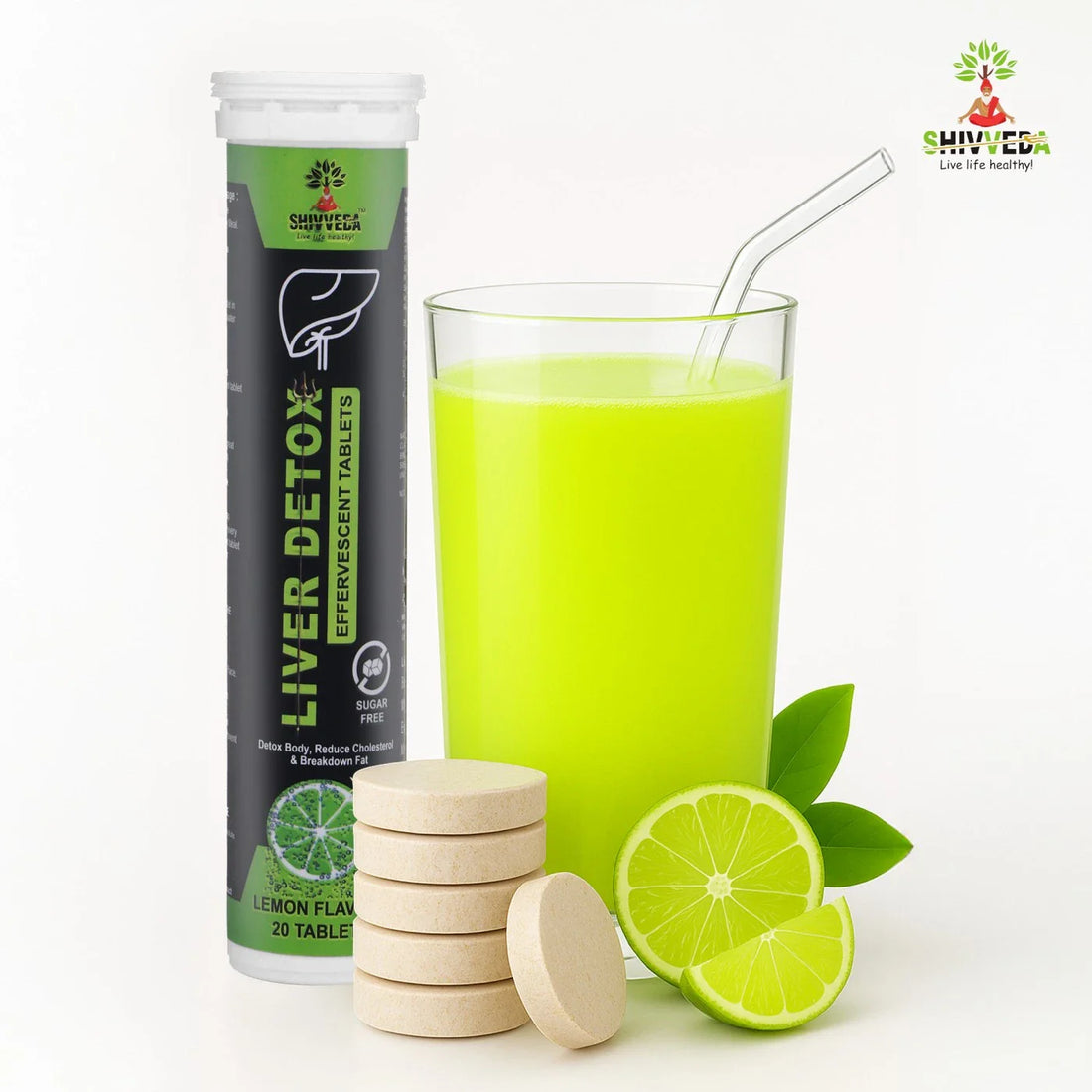 Shivveda Liver Detox Effervescent Tablets – Your Natural Path to a Healthier Liver