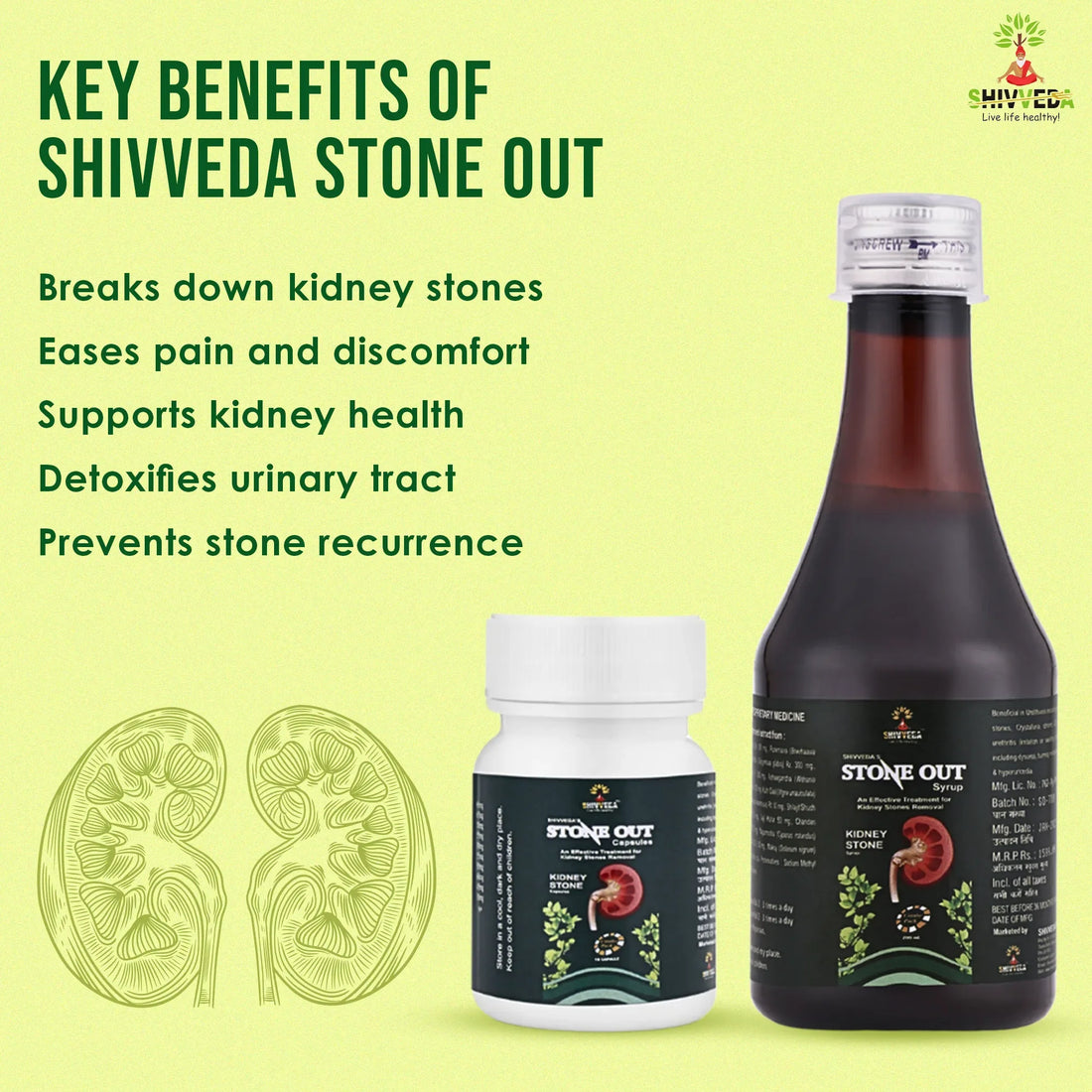 Shivveda Stone Out – Natural Relief for Kidney Stones (3-Day Fast Result)
